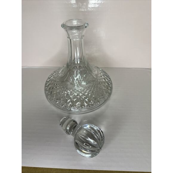 vintage Exquisite lead CRYSTAL Ships Decanter &Stopper, Excellent Condition - Picture 6 of 10